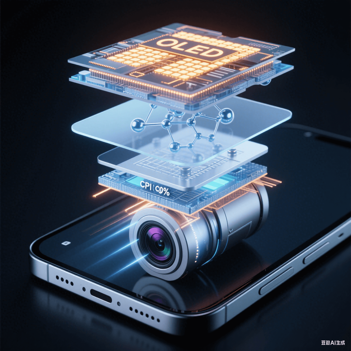 屏下攝像頭技術(shù)剖面：無色聚酰亞胺膜 (透光率 90%) 實(shí)現(xiàn)光學(xué)與拍攝雙重優(yōu)化