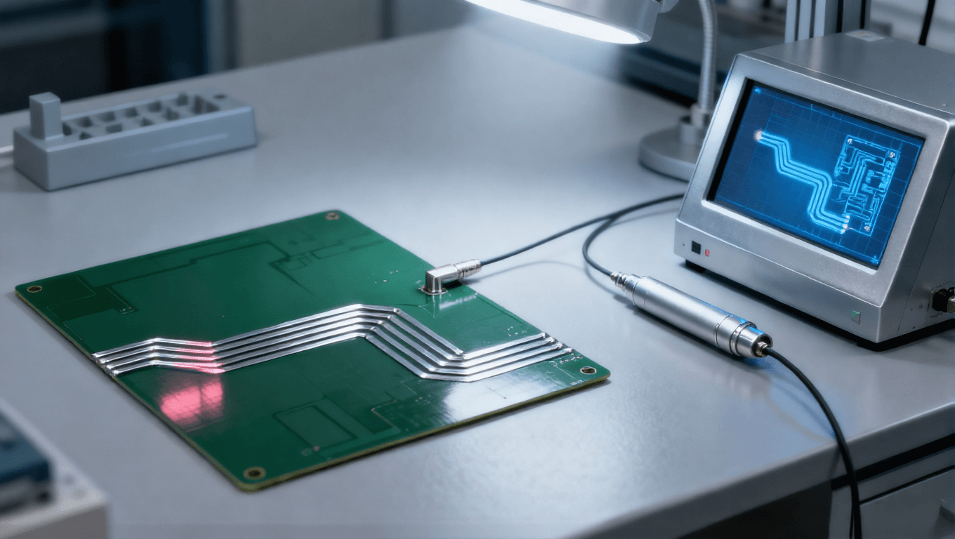 射頻前端 PCB 仿真驗證場景，三維仿真模型 + S 參數(shù)測試優(yōu)化傳輸線阻抗