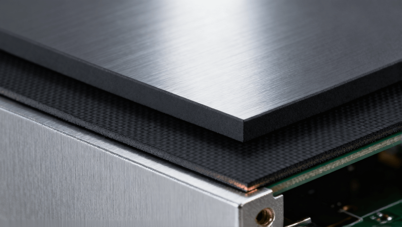 光模塊PCB石墨片與鋁基覆銅板散熱結(jié)構(gòu) 高效散熱工業(yè)感 光模塊PCB石墨片與鋁基覆銅板散熱結(jié)構(gòu) 高效散熱工業(yè)感