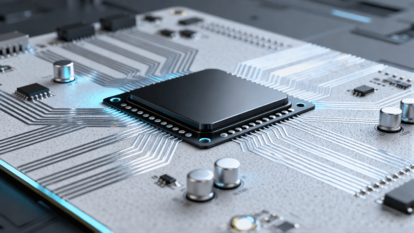 光模塊 PCB 微距特寫 多層結(jié)構(gòu) 銀銅色精密線路 啞光黑熱沉 散熱孔陣列 科技實(shí)驗(yàn)室背景 冷色調(diào)科技感 光模塊 PCB 微距特寫 多層結(jié)構(gòu) 銀銅色精密線路 啞光黑熱沉 散熱孔陣列 科技實(shí)驗(yàn)室背景 冷色調(diào)科技感