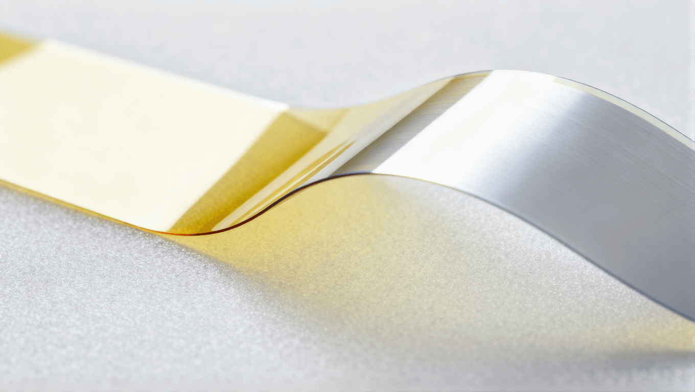 柔性PCB與菲林適配場景，展示可彎折基材與高精度菲林的貼合效果，用于智能穿戴設(shè)備制造