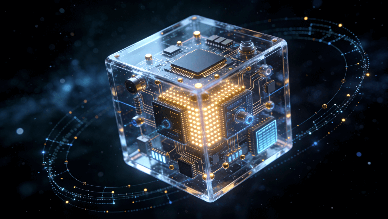 未來(lái)機(jī)器人主控板異構(gòu)集成與AI輔助布線技術(shù)的超現(xiàn)實(shí)概念圖