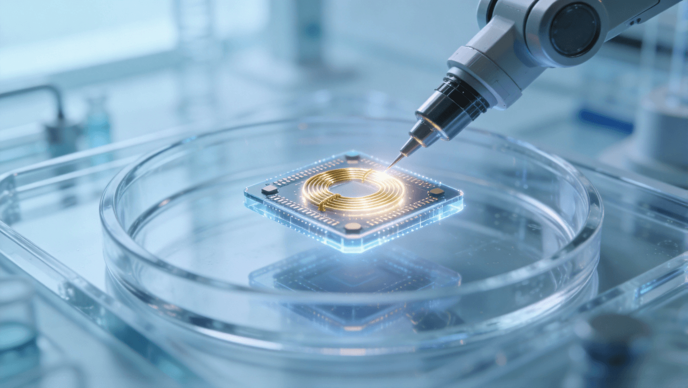 醫(yī)療植入設(shè)備微型無線充電PCB線圈應(yīng)用概念圖 醫(yī)療植入設(shè)備微型無線充電PCB線圈應(yīng)用概念圖