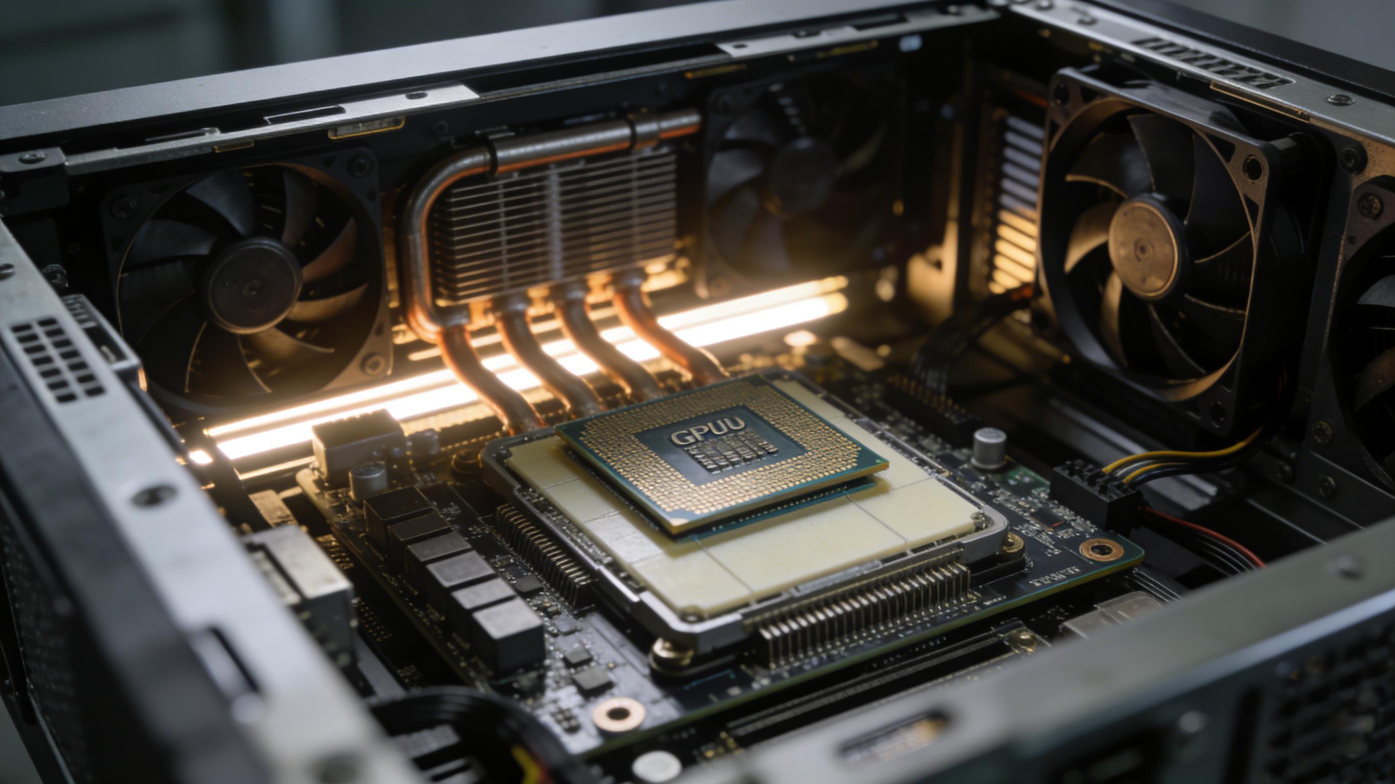 AI算力芯片采用覆銅陶瓷基板進(jìn)行封裝與散熱示意圖 AI算力芯片采用覆銅陶瓷基板進(jìn)行封裝與散熱示意圖