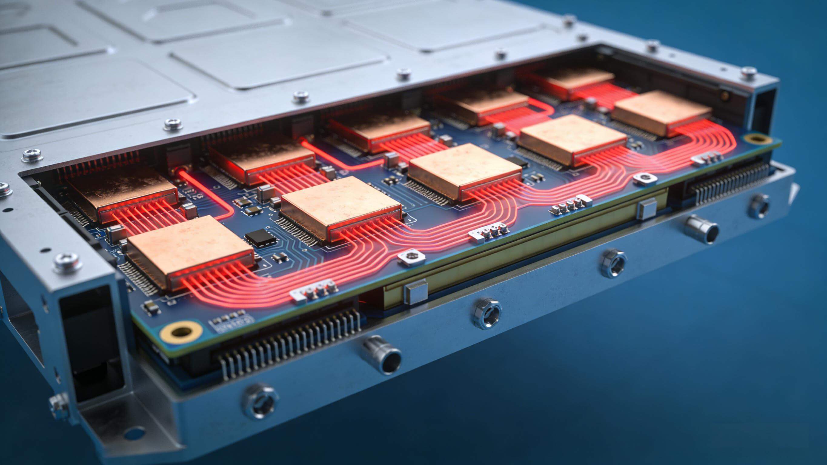 高功率儲能PCB液冷散熱與銅塊嵌入結(jié)構(gòu)示意圖 高功率儲能PCB液冷散熱與銅塊嵌入結(jié)構(gòu)示意圖